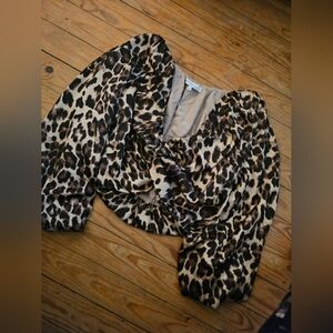 Leopard Print Women's Blouse